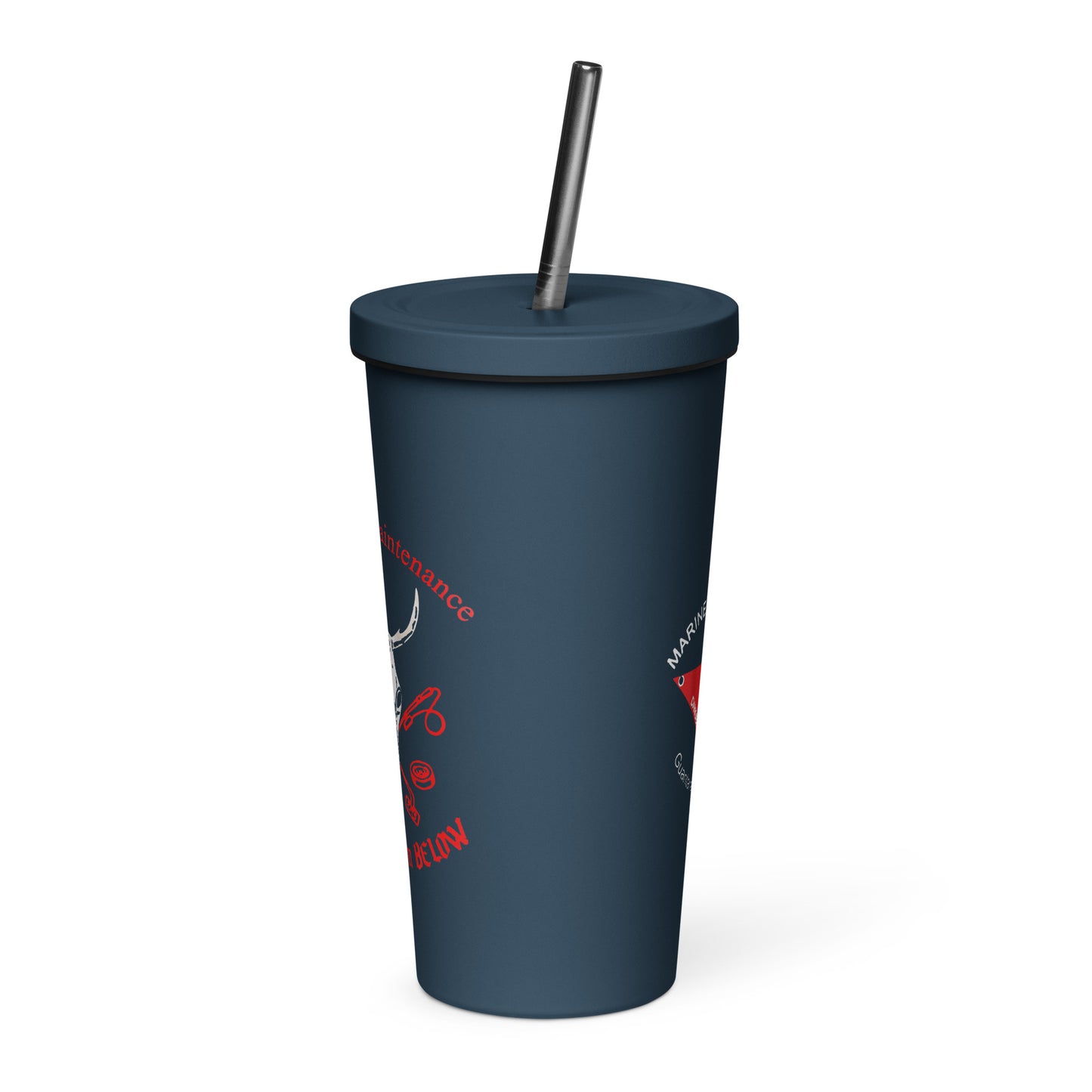 1961 Insulated tumbler with a straw