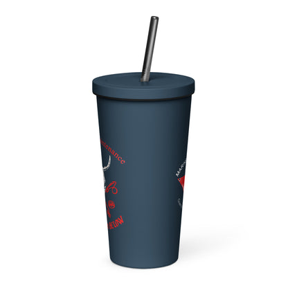 1961 Insulated tumbler with a straw