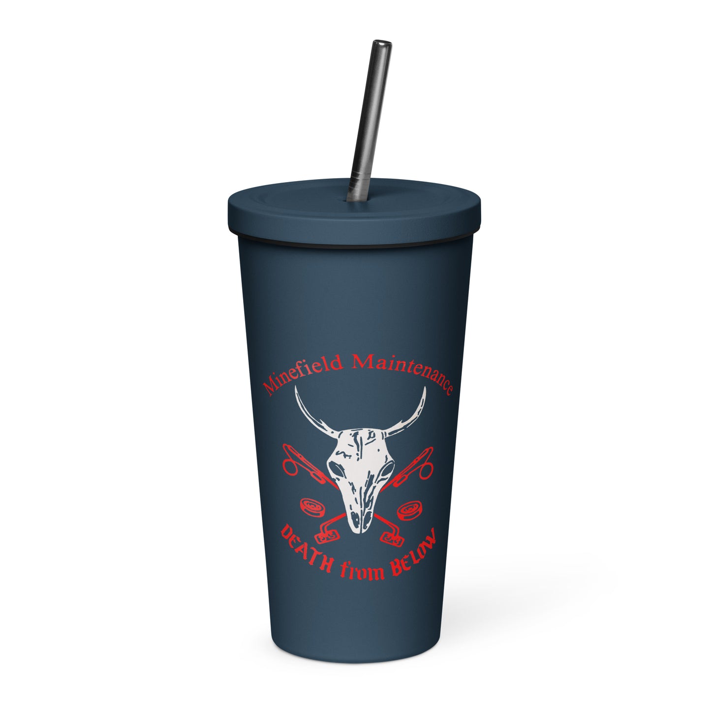 1961 Insulated tumbler with a straw