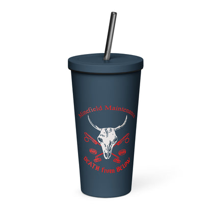 1961 Insulated tumbler with a straw