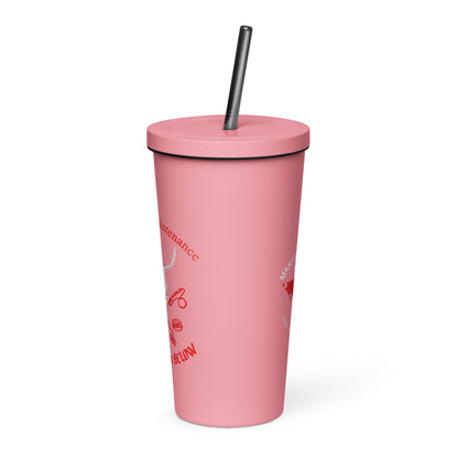 1961 Insulated tumbler with a straw