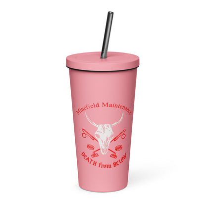 1961 Insulated tumbler with a straw