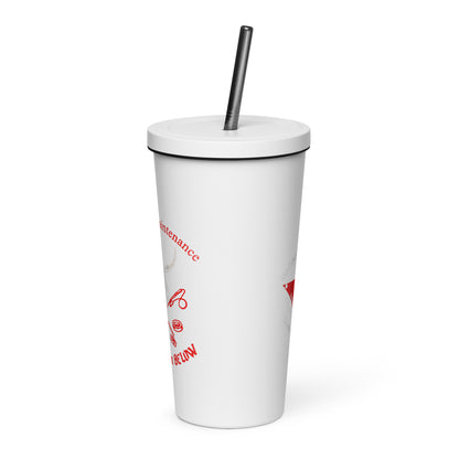 1961 Insulated tumbler with a straw