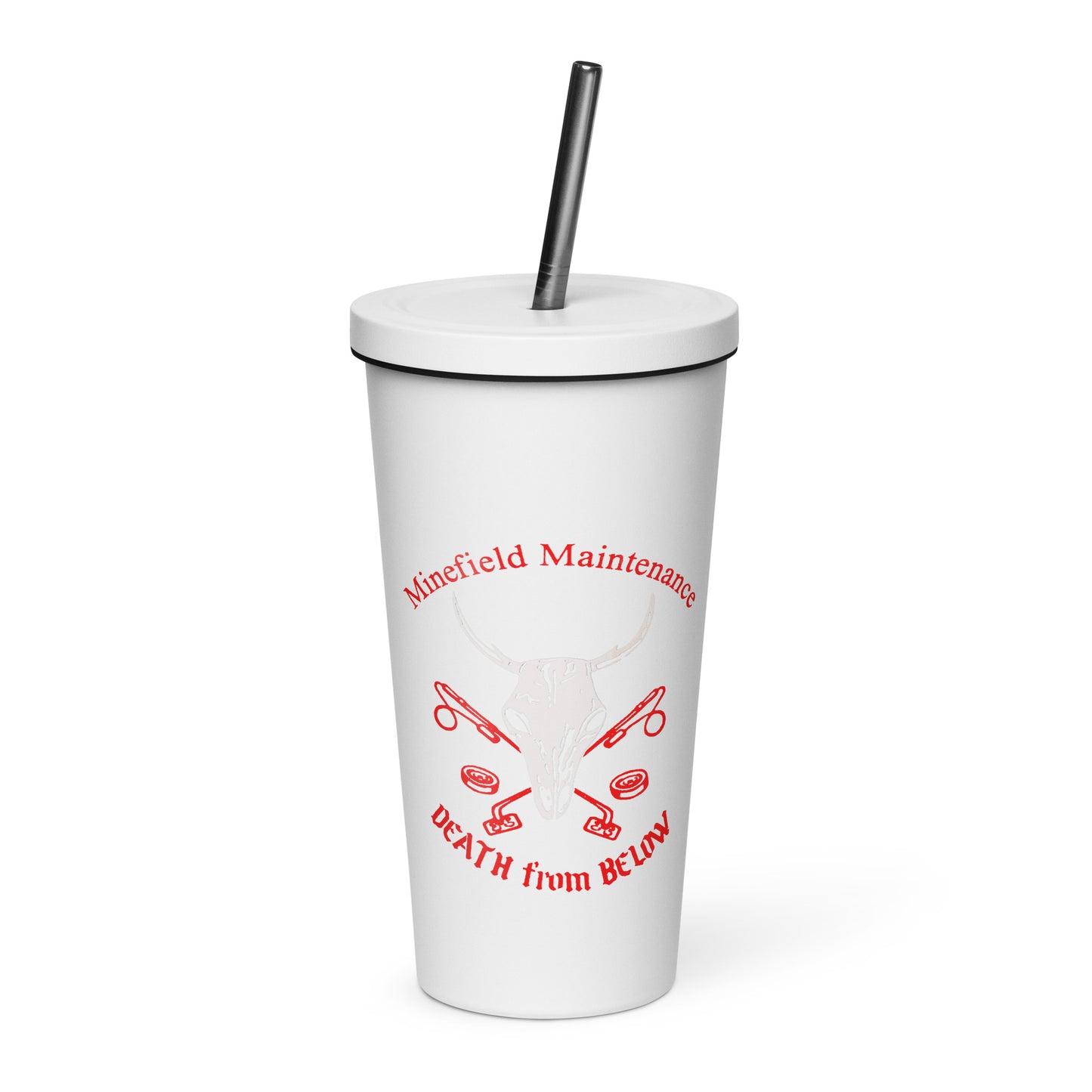 1961 Insulated tumbler with a straw