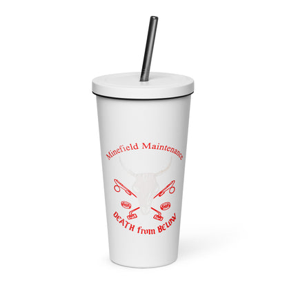 1961 Insulated tumbler with a straw