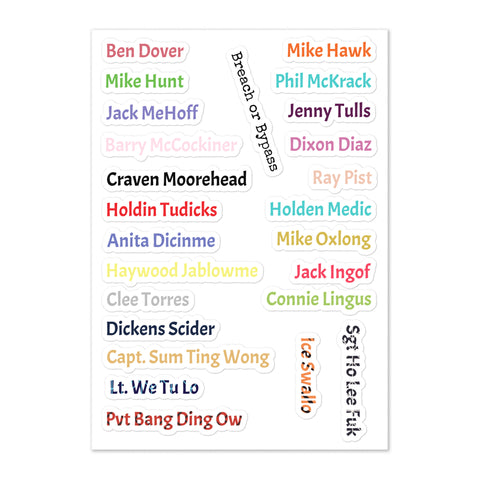 Slang Words Sticker sheet accessories