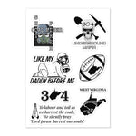 Coal Miner hat Sticker sheet accessories