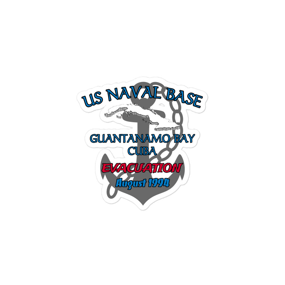 1961 Gitmo Bay Evacuation 1994 Bubble-free stickers accessories