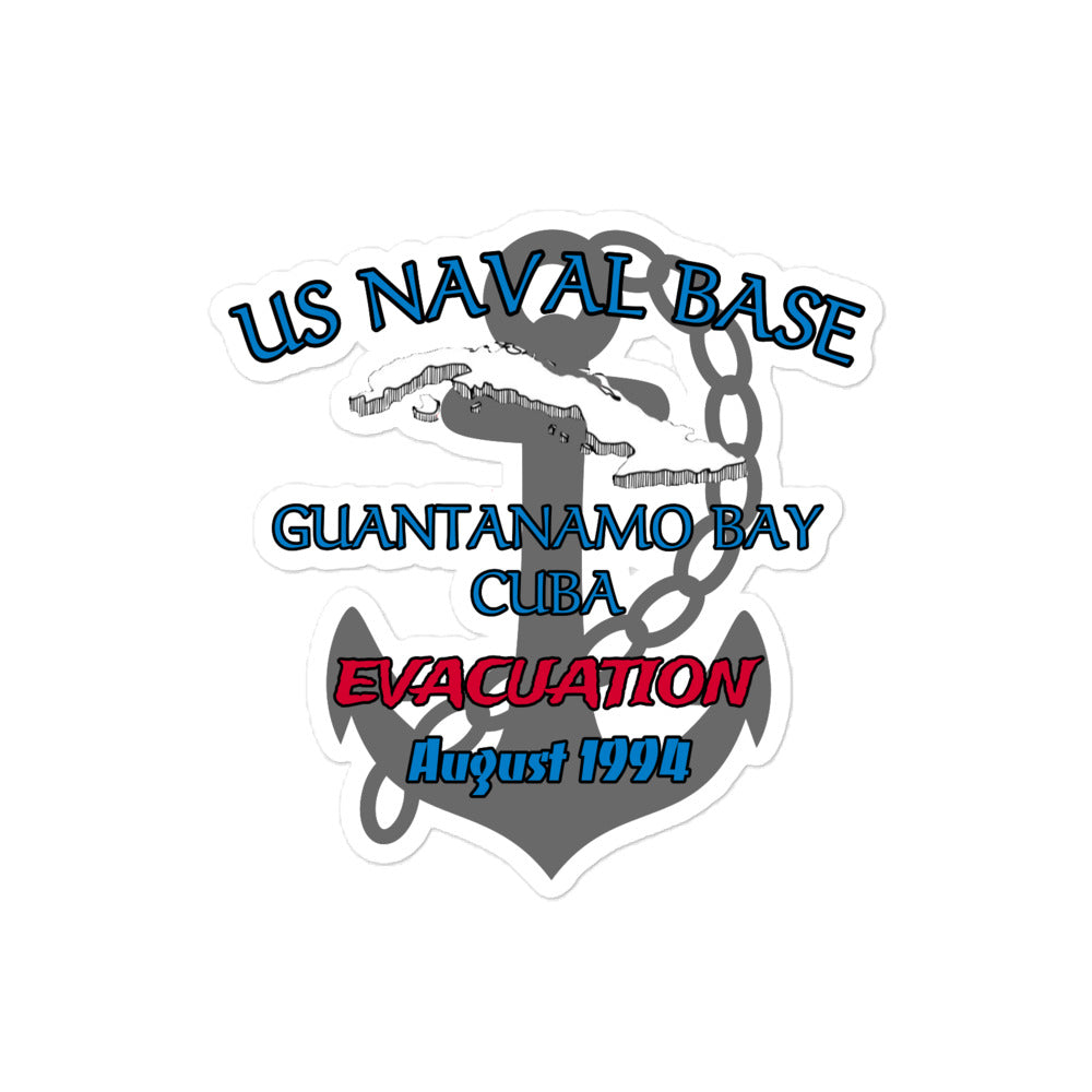 1961 Gitmo Bay Evacuation 1994 Bubble-free stickers accessories