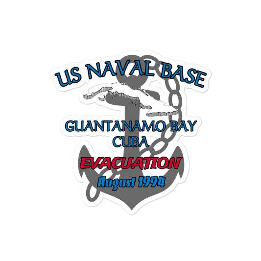 1961 Gitmo Bay Evacuation 1994 Bubble-free stickers accessories