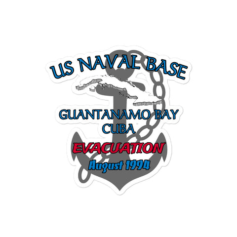 1961 Gitmo Bay Evacuation 1994 Bubble-free stickers accessories