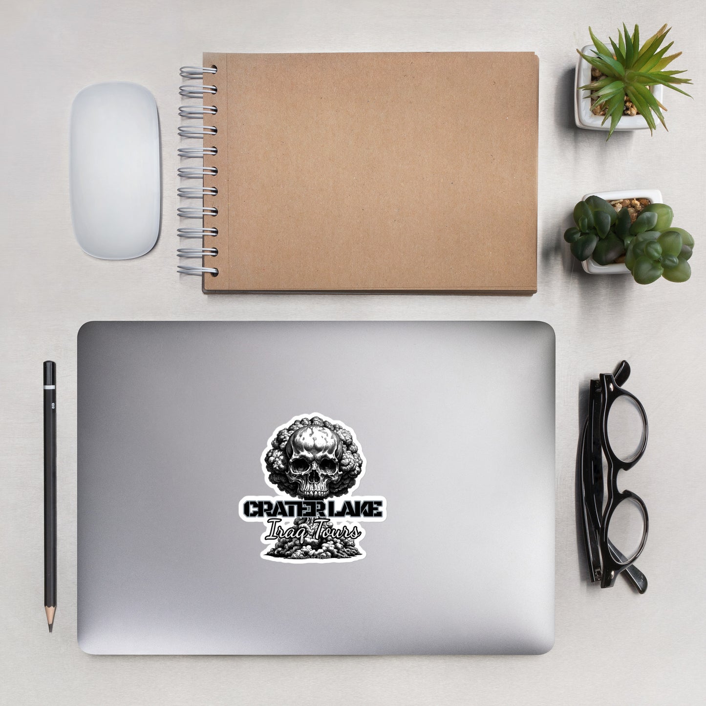 Crater Lake Skull Bubble-free stickers accessories