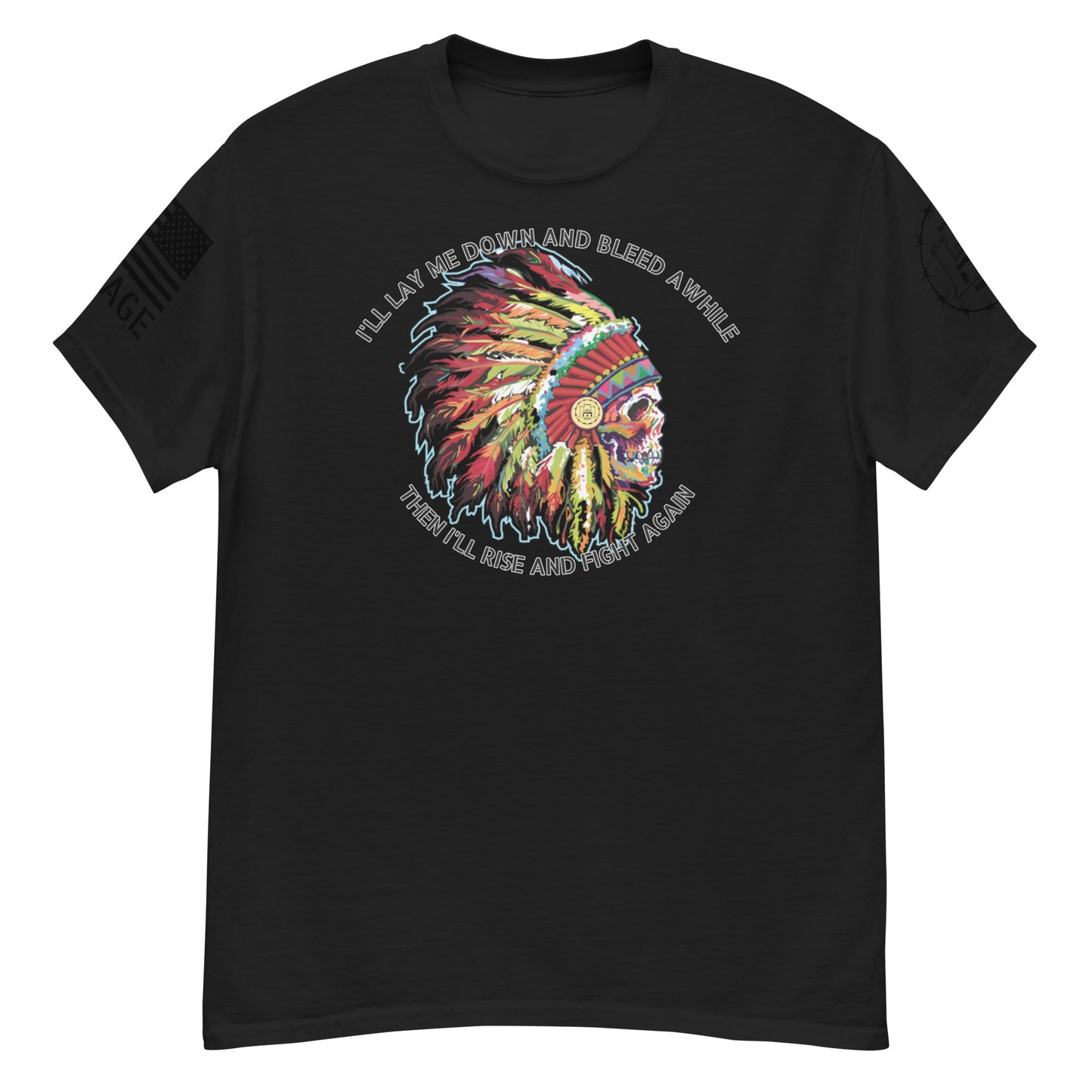 Bleed and Rise Savage Men's classic tee military