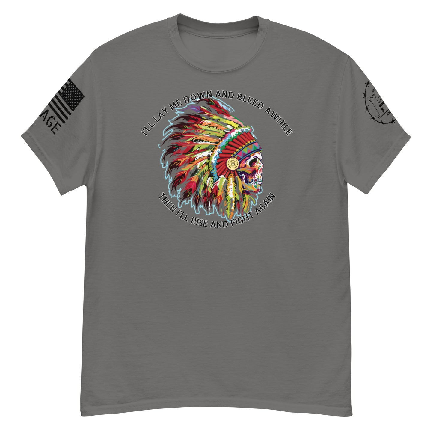 Bleed and Rise Savage Men's classic tee military