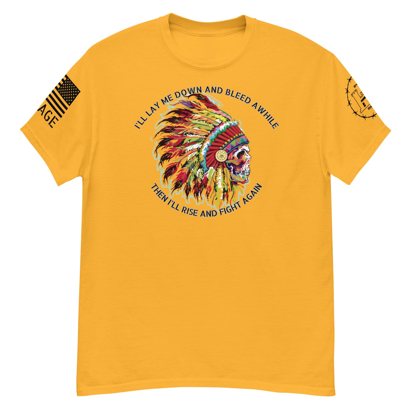 Bleed and Rise Savage Men's classic tee military