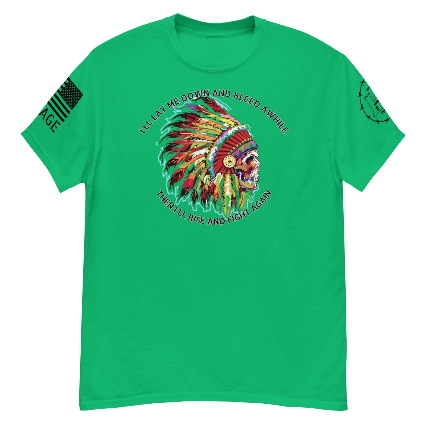 Bleed and Rise Savage Men's classic tee military