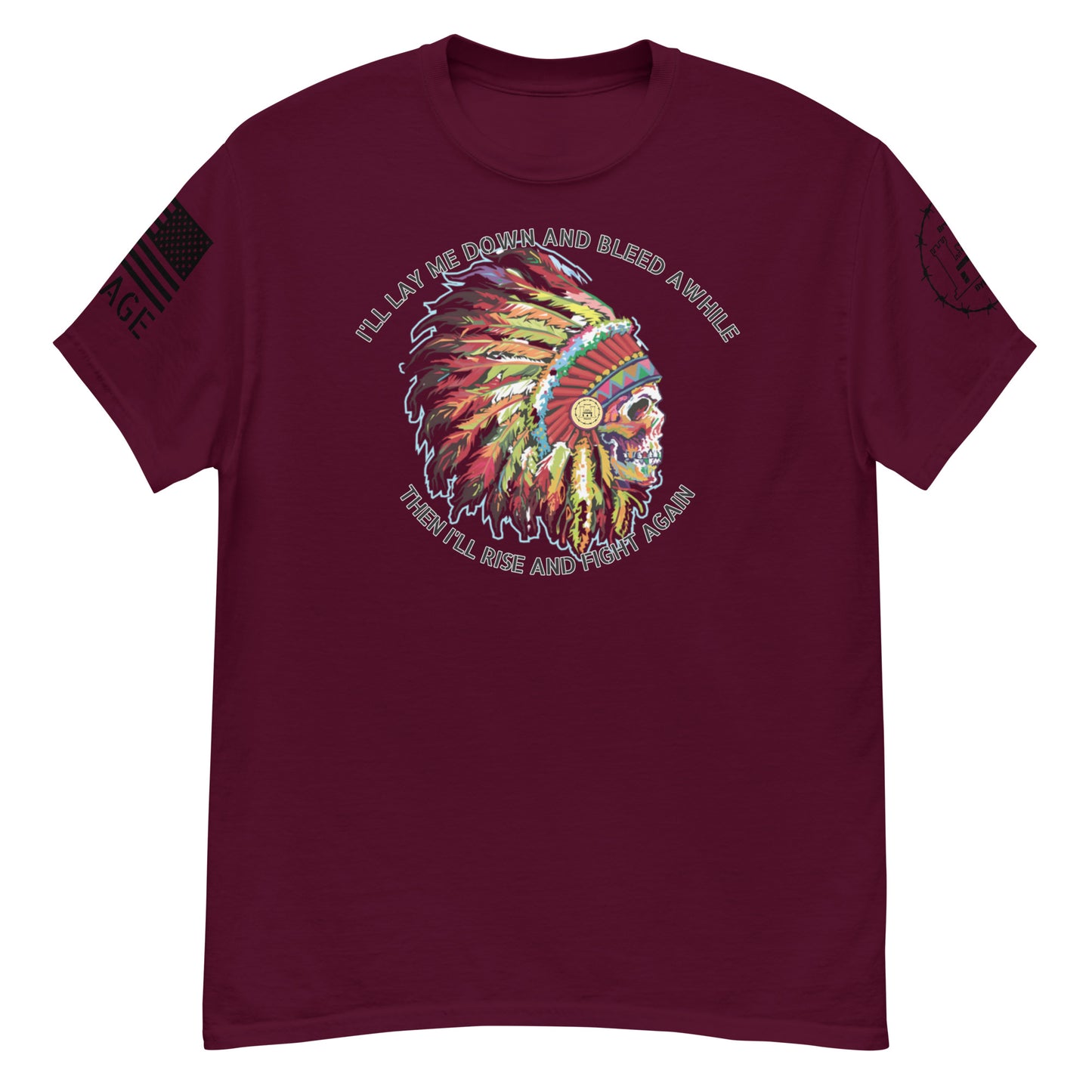 Bleed and Rise Savage Men's classic tee military