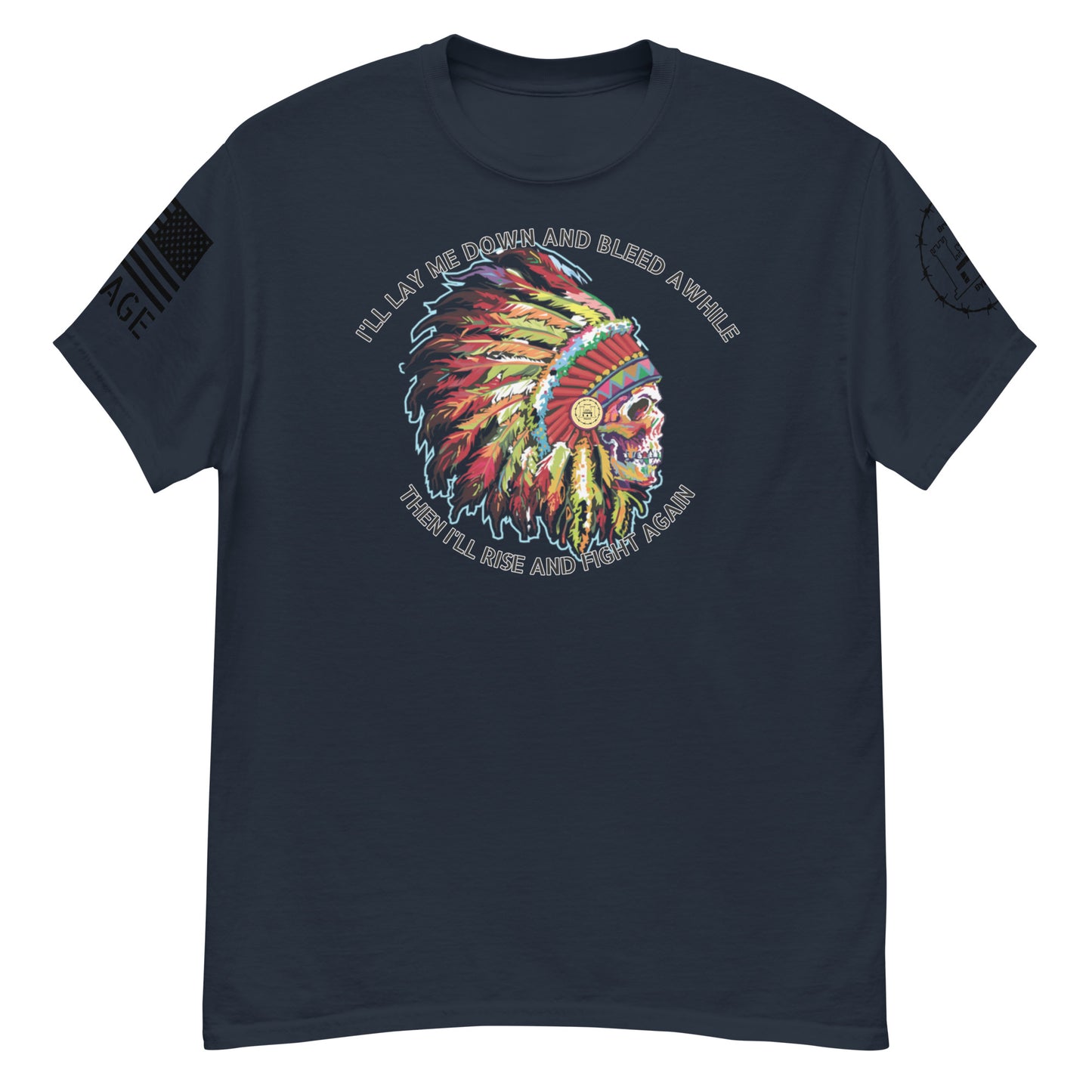 Bleed and Rise Savage Men's classic tee military