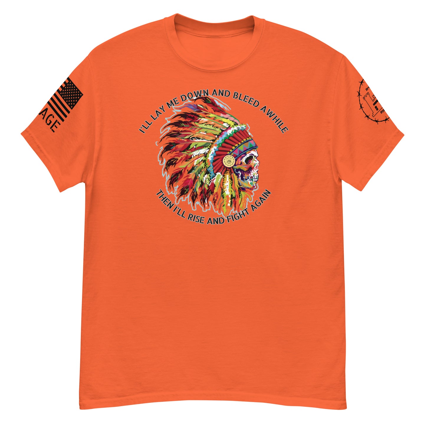 Bleed and Rise Savage Men's classic tee military