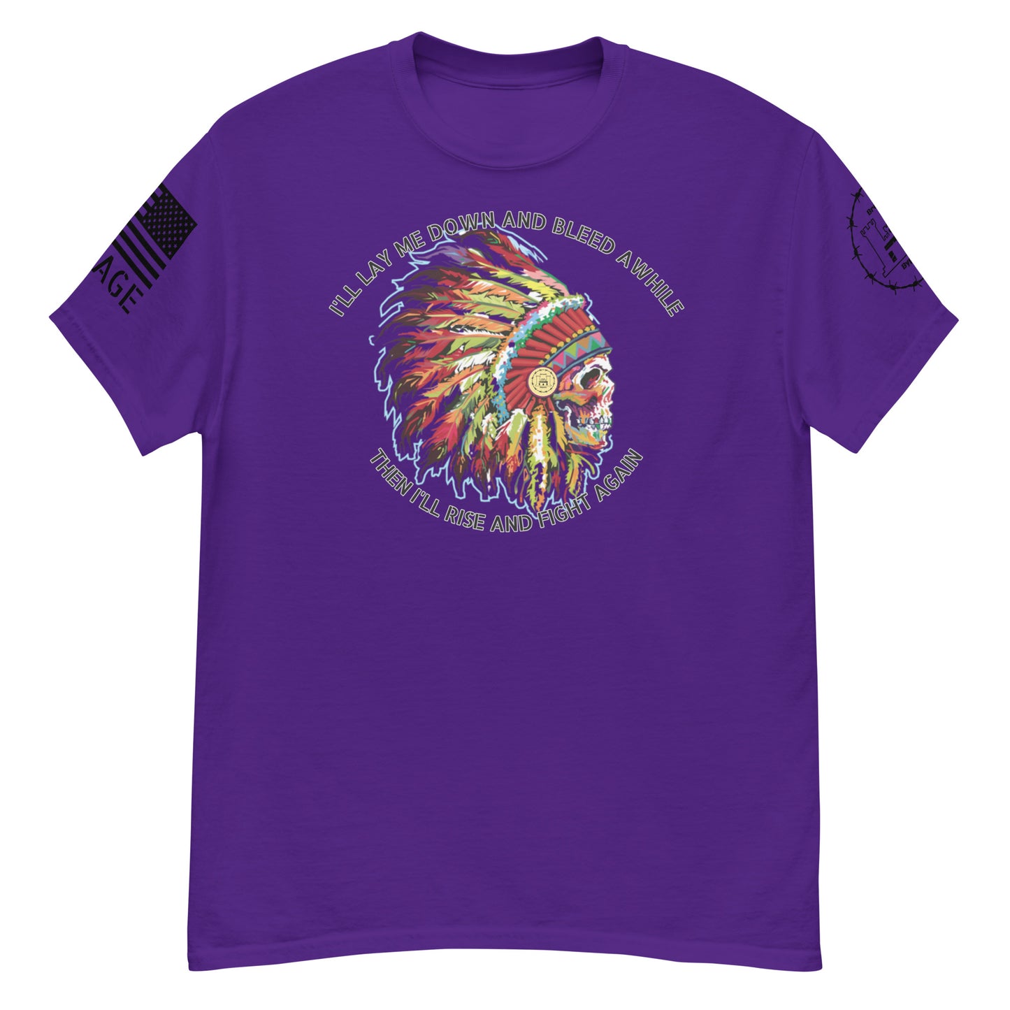 Bleed and Rise Savage Men's classic tee military