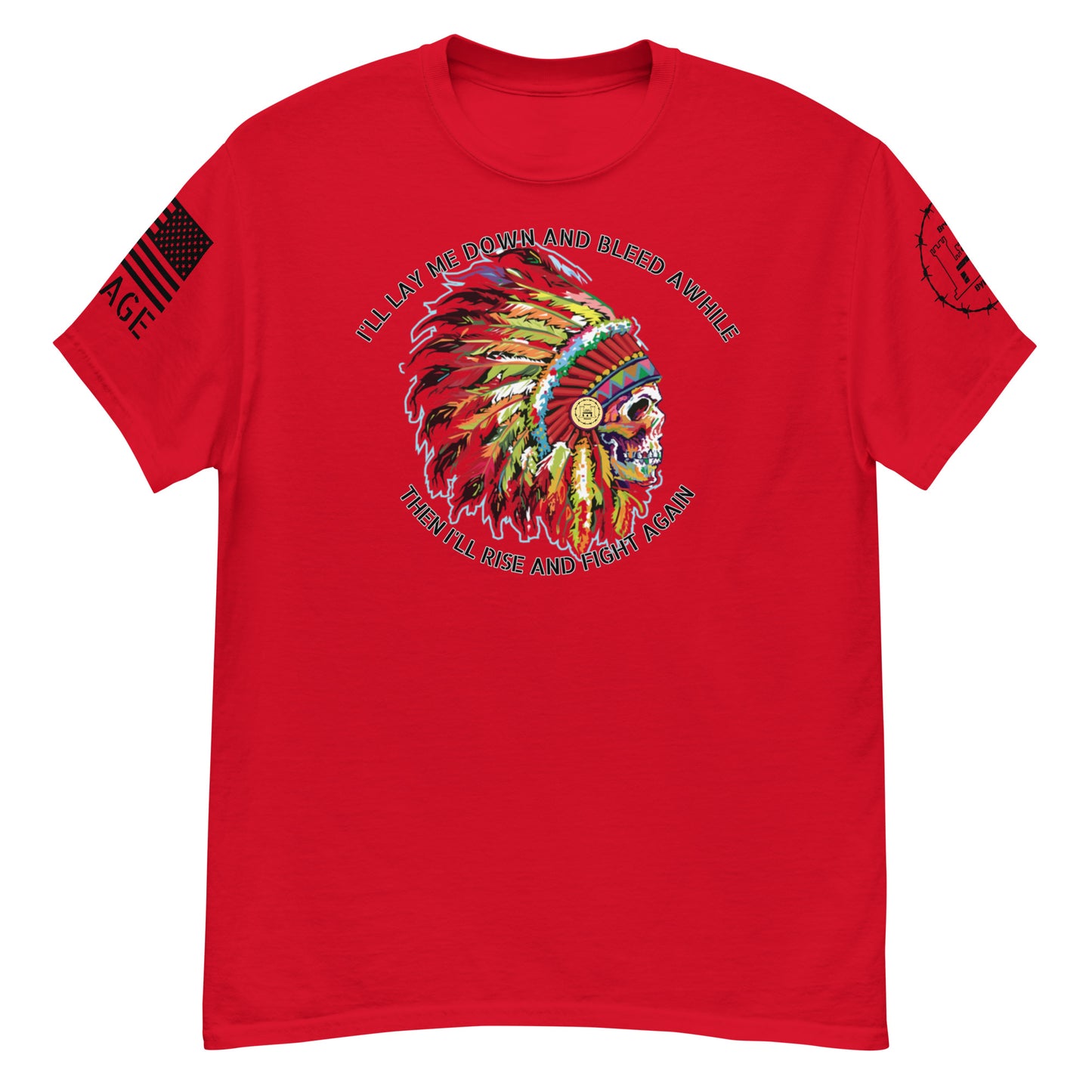 Bleed and Rise Savage Men's classic tee military