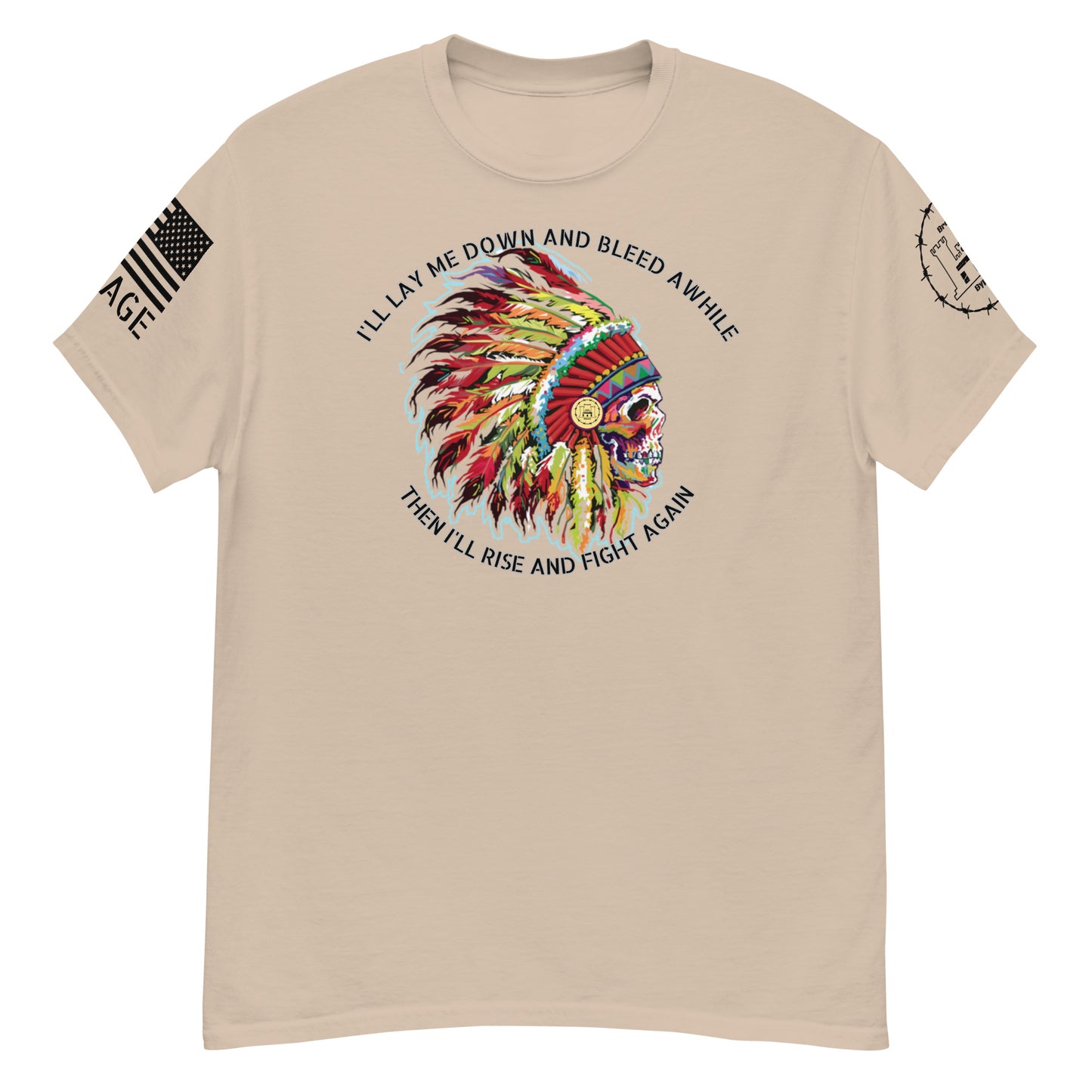 Bleed and Rise Savage Men's classic tee military