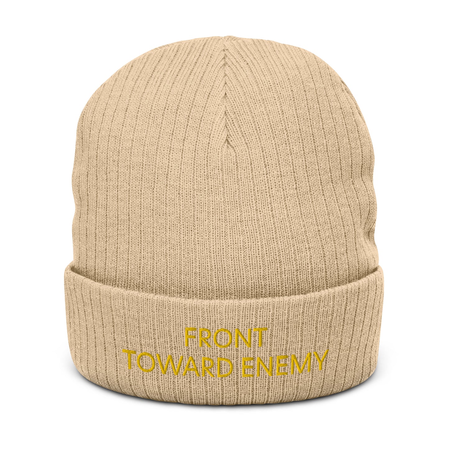 Front Toward Enemy Ribbed knit beanie accessories