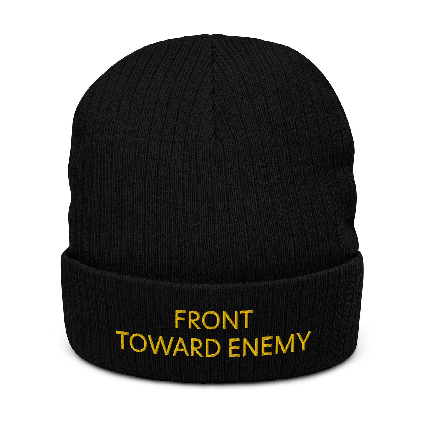 Front Toward Enemy Ribbed knit beanie accessories