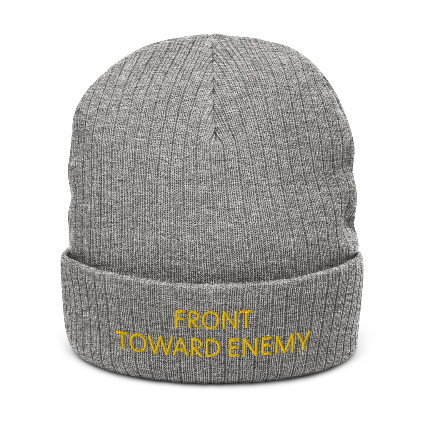 Front Toward Enemy Ribbed knit beanie accessories