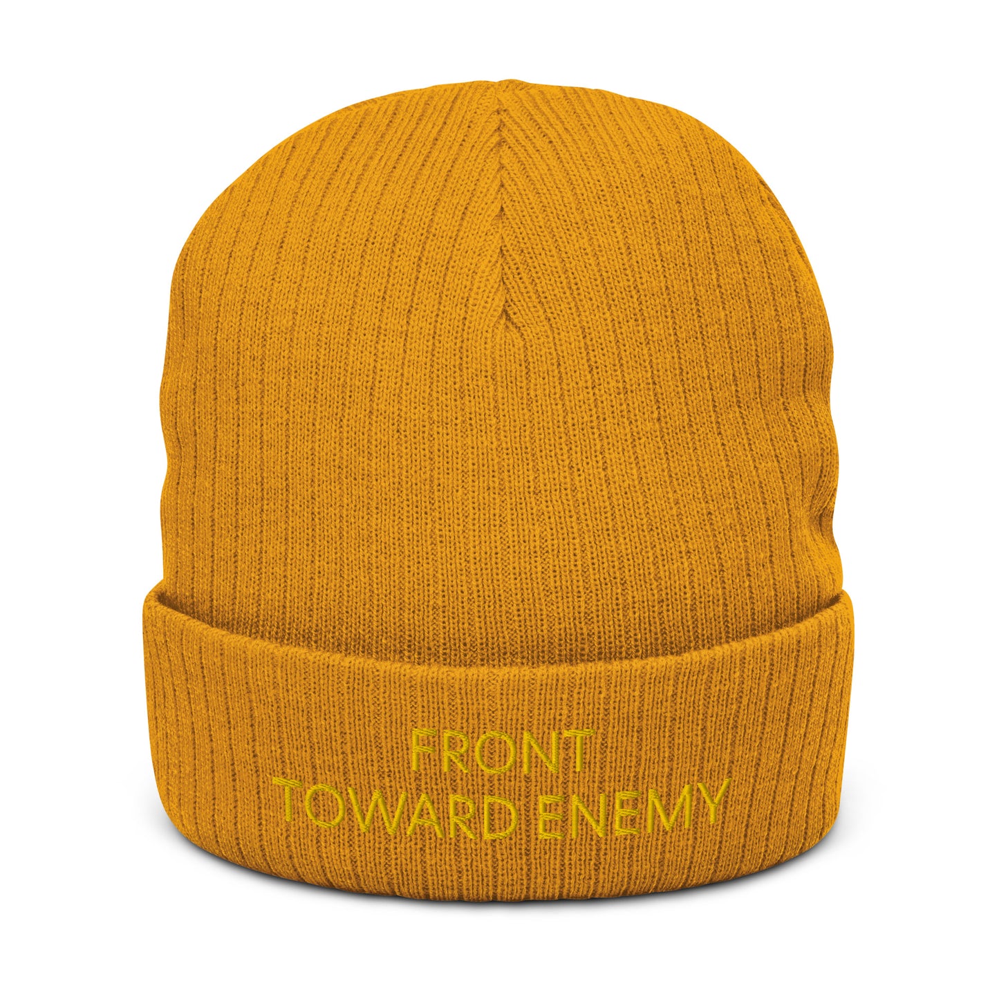 Front Toward Enemy Ribbed knit beanie accessories
