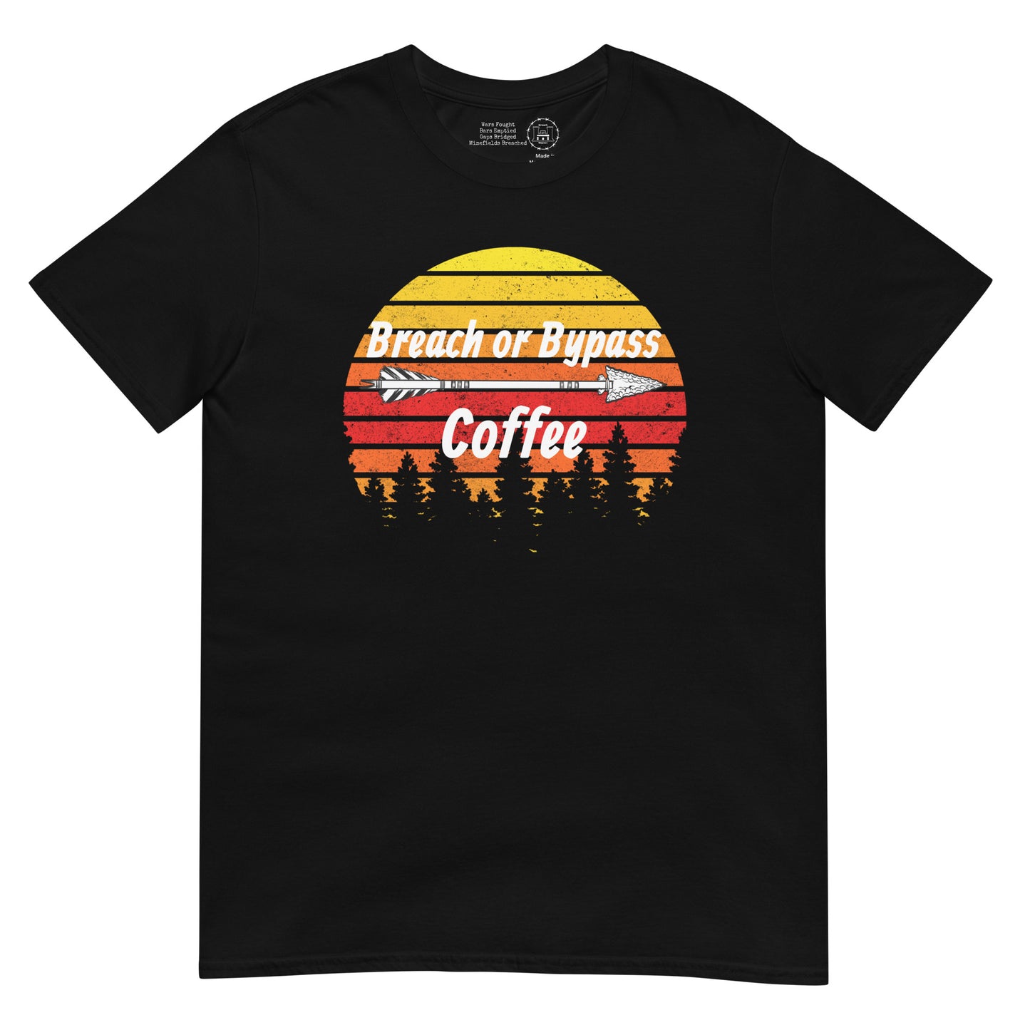 BorB Coffee Arrow Sun Short-Sleeve Unisex T-Shirt Jenn