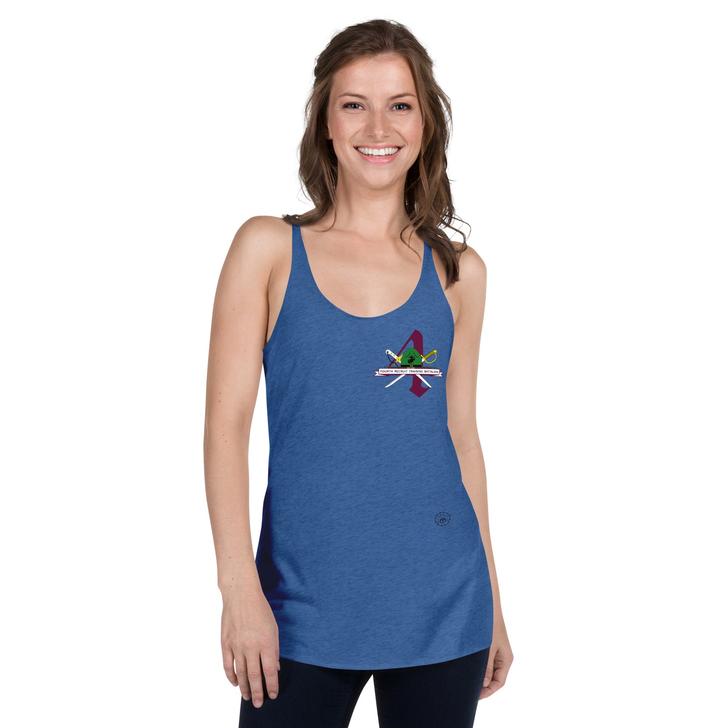 4th Women's Racerback Tank military