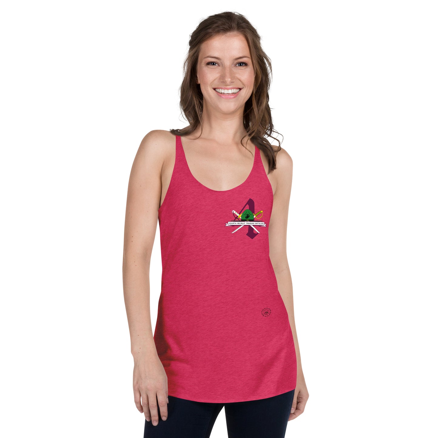 4th Women's Racerback Tank military