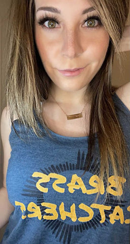 Brass Catchers Women's Racerback Tank military Jenn