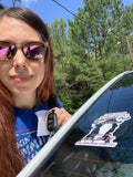 Grumpy Female Veteran Bubble-free stickers accessories