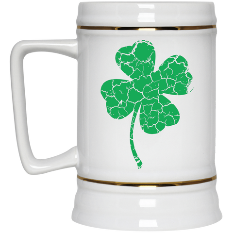 Shamrock Beer Stein 22oz. Funny Seasonal