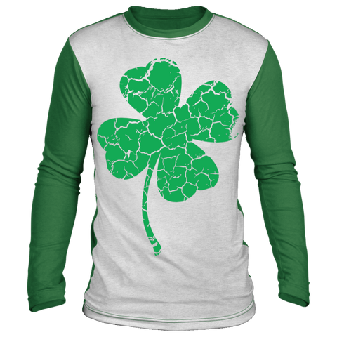 Distressed Clover SCLS Sublimated Long Sleeve Shirt seasonal