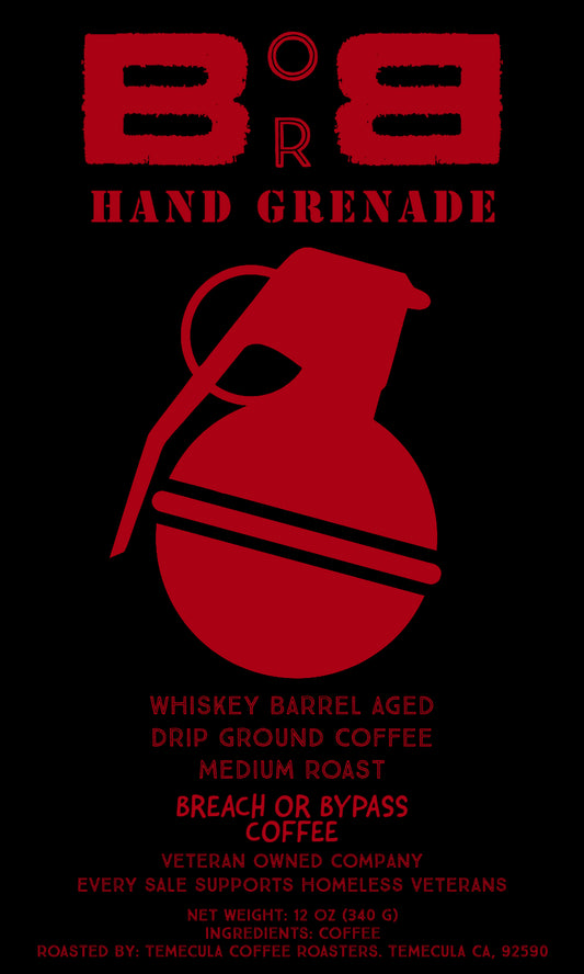 Hand Grenade Whiskey Barrel Aged coffee