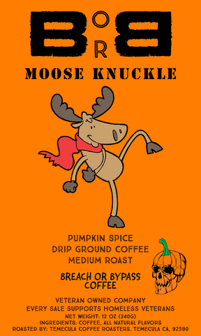 Moose Knuckle Pumpkin Spice coffee