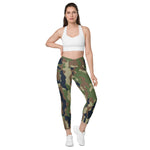 Tri Color Camo Crossover leggings with pockets accessories military