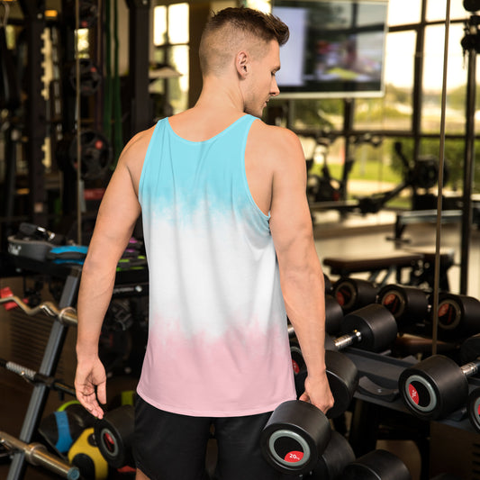 Palm Trees Unisex Tank Top military