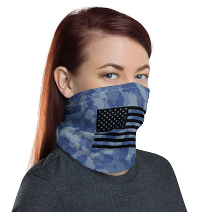 Blue Camo Flag Neck Gaiter accessories