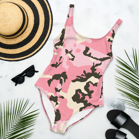 Pink Camo Not Like the Rest One-Piece Swimsuit accessories