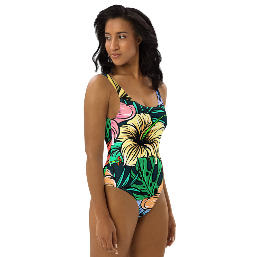 Aloha One-Piece Swimsuit accessories