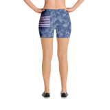 Blue Camo Pink Flag Thigh Shorts accessories