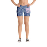 Blue Camo Pink Flag Thigh Shorts accessories