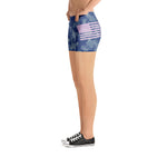 Blue Camo Pink Flag Thigh Shorts accessories