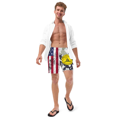 Flag Gadsden Men's swim trunks military