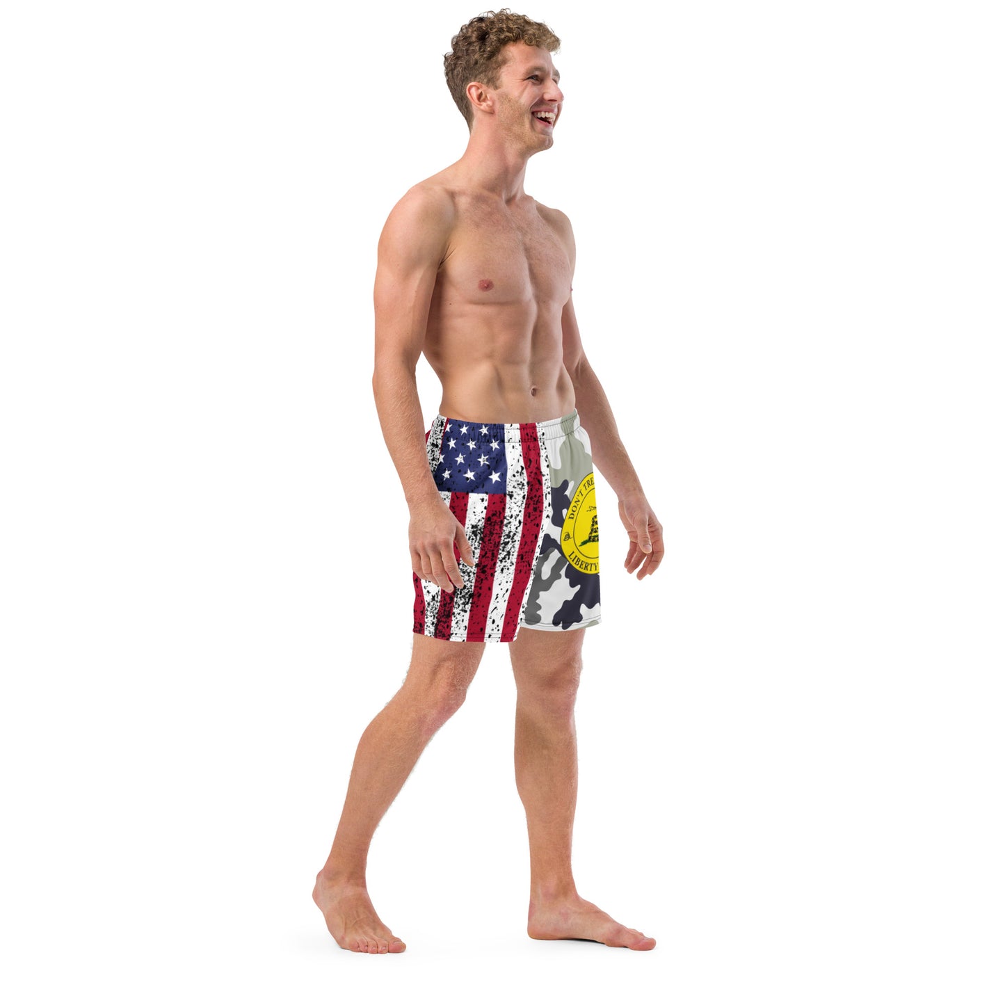 Flag Gadsden Men's swim trunks military