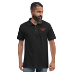 Landmine Sign Embroidered Polo Shirt military